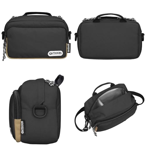 Hakuba OUTDOOR PRODUCTS Camera Shoulder Bag 03 2.5L Black ODCSB03BK Compact Bag that can also be used as an inner bag