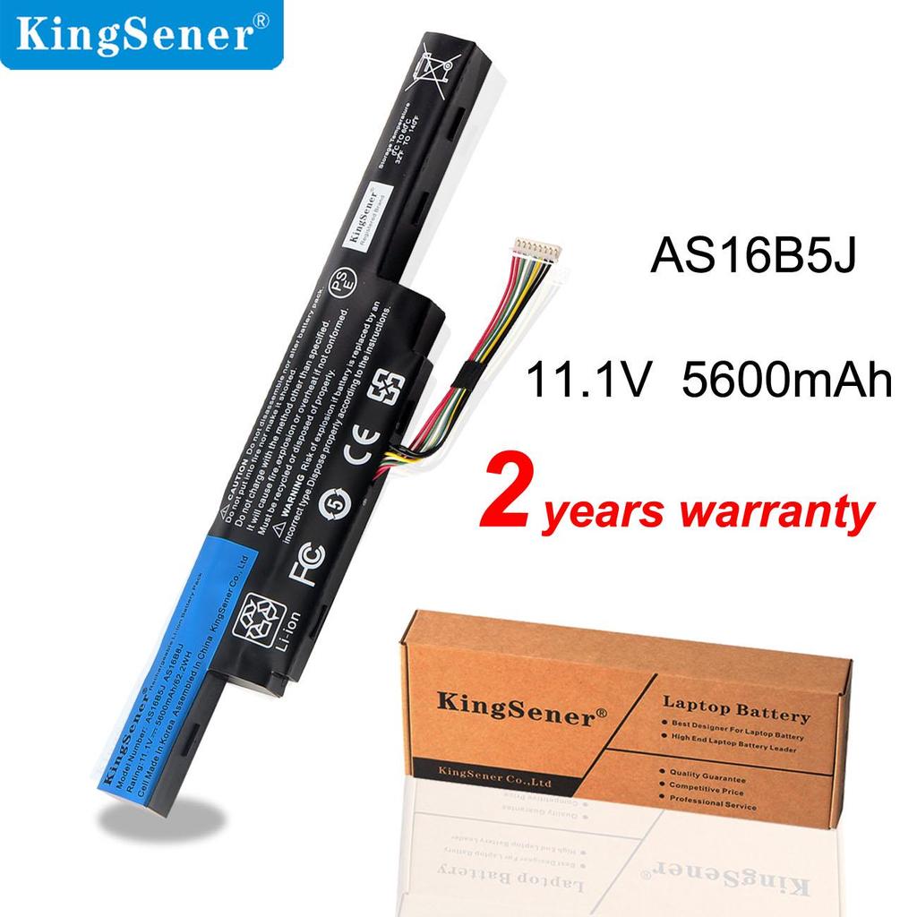 Batterie Portable Acer AS16B5J 5600 MAh 6 Cellules - Compatible Aspire E5-575G, Remplacement Facile, Protection Multiple