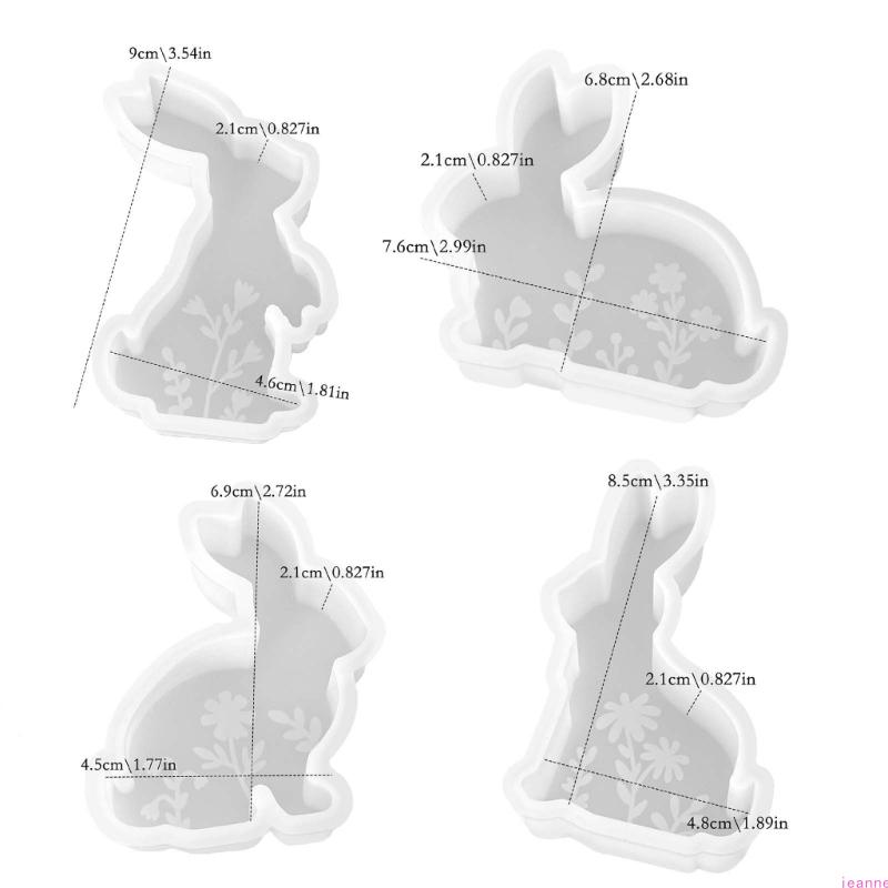 Geprägte Hasenfigur Silikonformen Mehrzweck-Silikonkerzenformen für handgefertigte Kerzen Seifen Basteln Harzguss