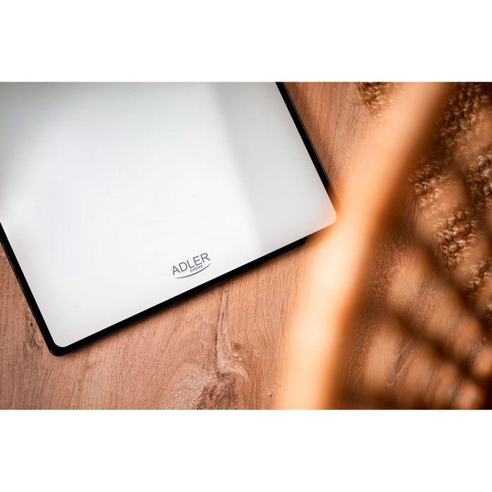 Digitale Personenwaage Hochpräzision 180 kg, LED-Anzeige, Automatische Abschaltung Adler AD8174W Weiß 04653