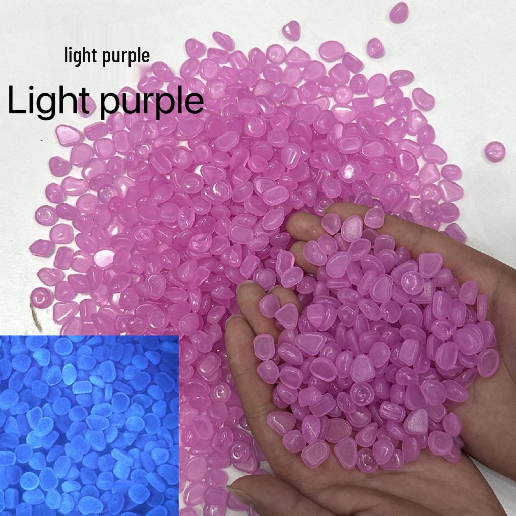 5-8mm Luminous Artificial Fluorite Pebbles for Aquariums and Gardens