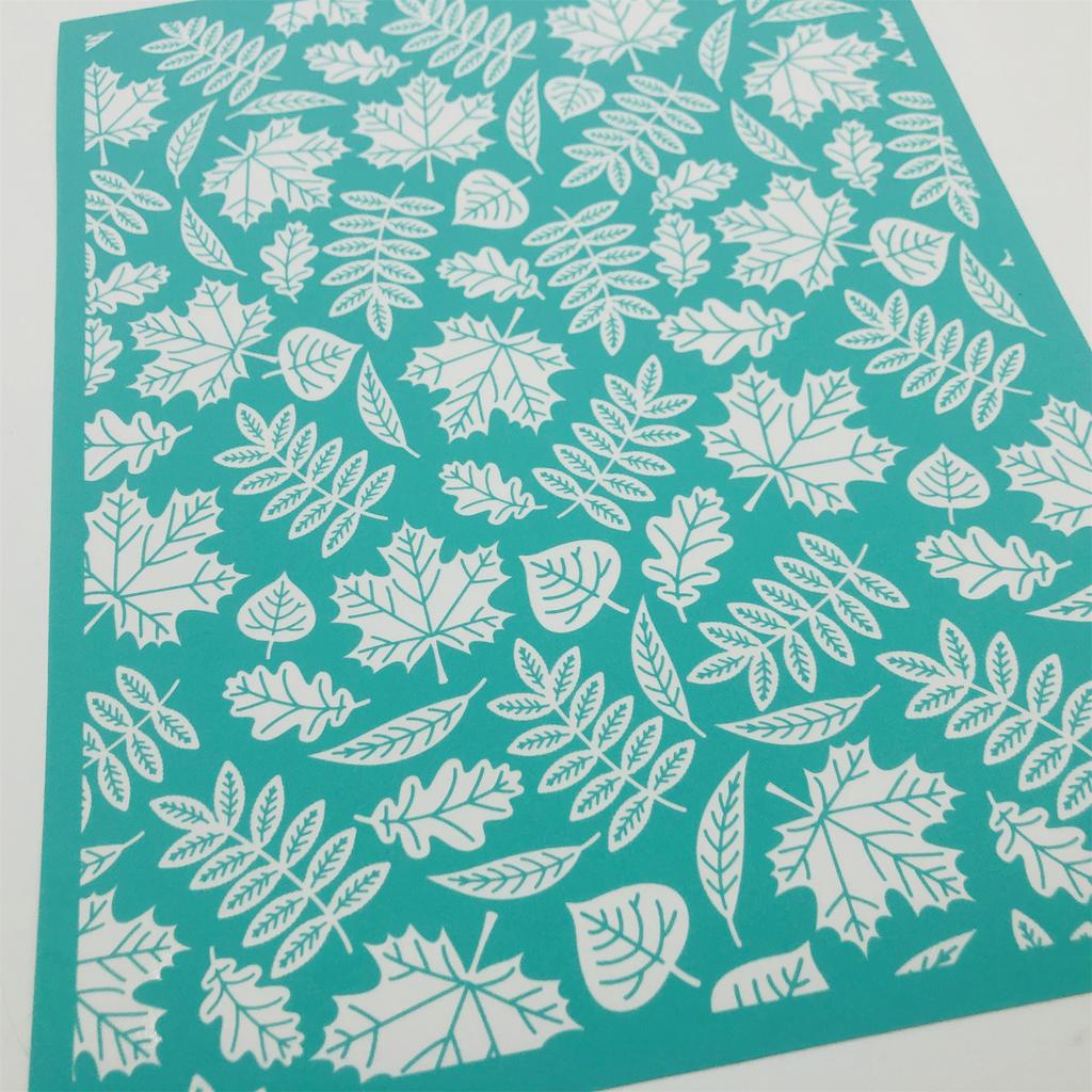 Silk Screen Stencils Self-Adhesive Screen Stencil Mesh Transfer Reusable Screen Stencil for Window, Fabric, Home Decors