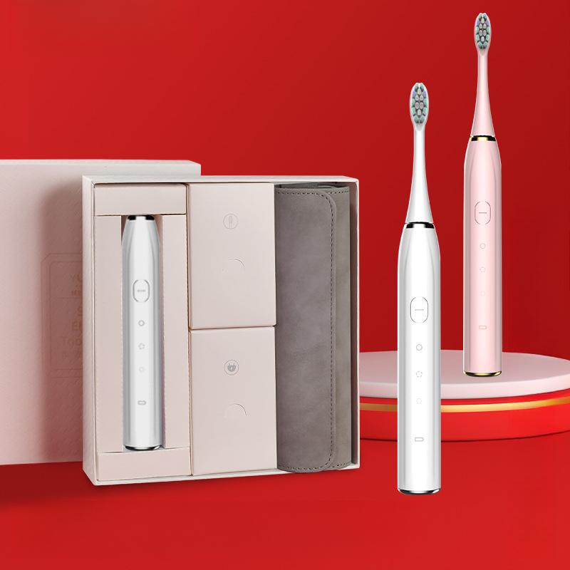 Wireless Rechargeable Electric Toothbrush Adult Ultrasonic Automatic Toothbrush Soft Bristles
