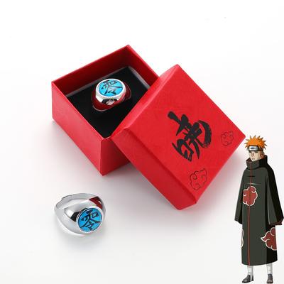 Akatsuki Rings Itachi Uchiha Anime Cosplay Metal Finger Adult Ninja Props Accessories Cool Stuff Gift