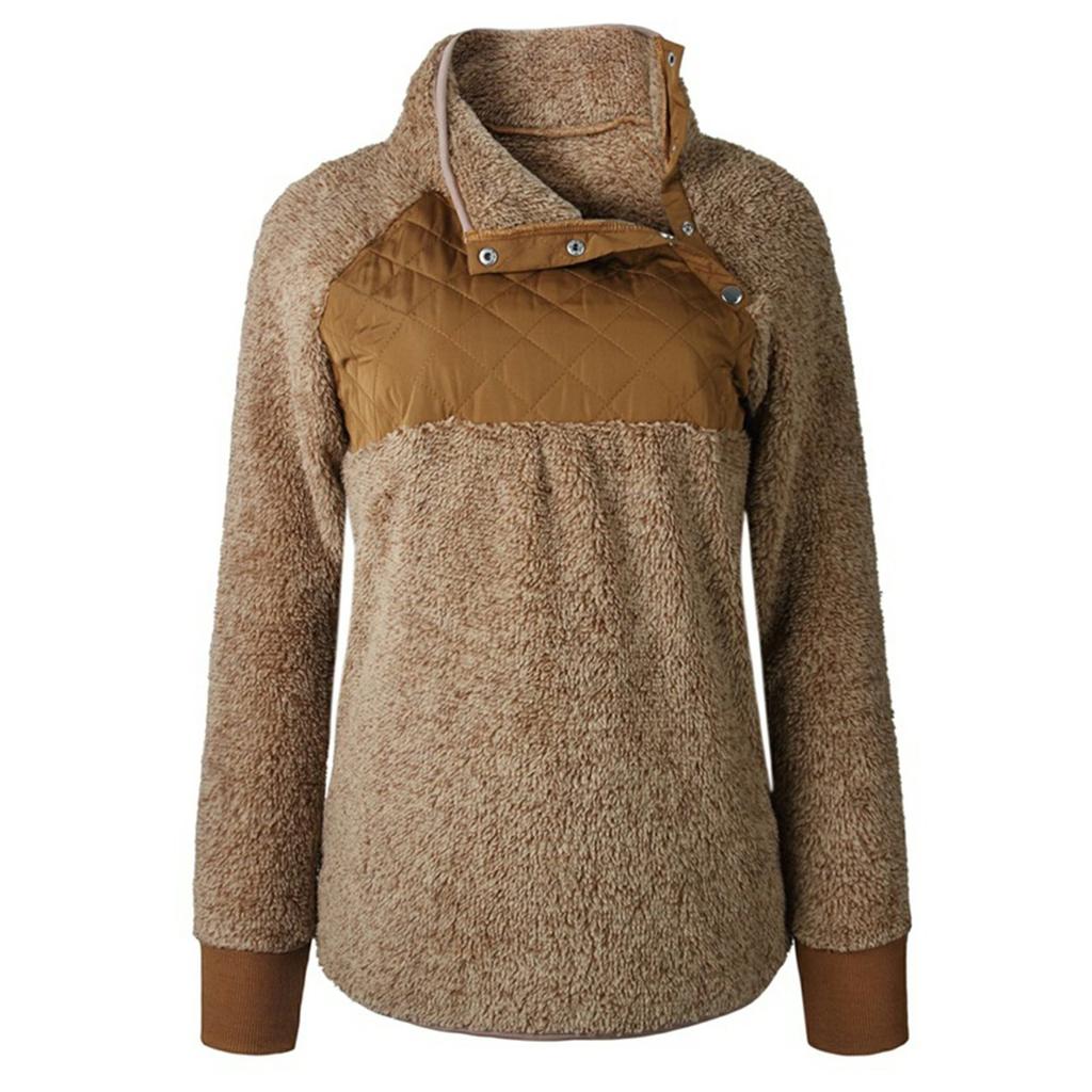 asymmetrical fleece pullover