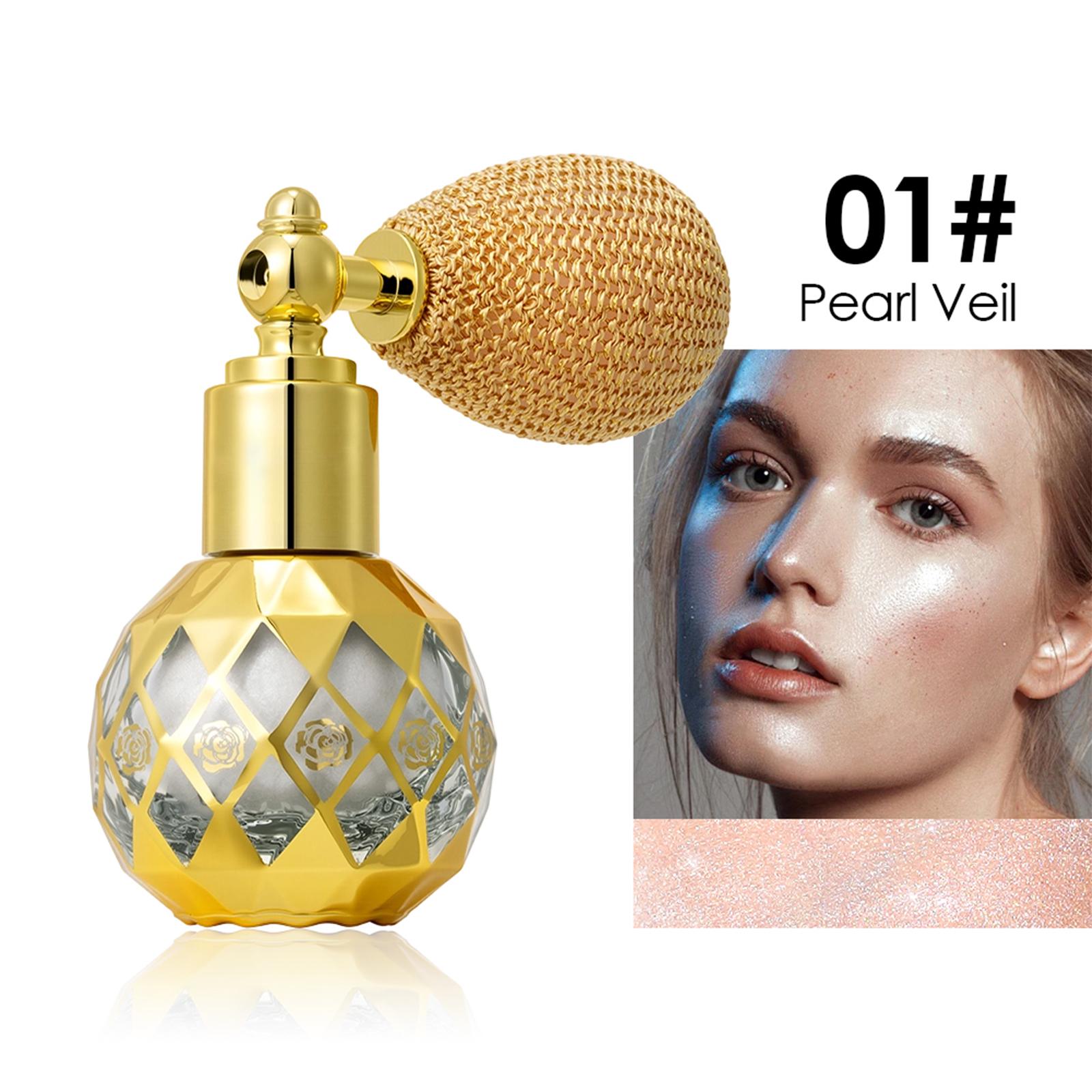 

High,gloss Fine Glitter Brightening Body Glitter Powder Facial Makeup Sparkling Spray Bottle High,gloss Spray Powder. One Size