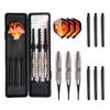 Win.max Dart Set with Dart Case 16 Gram Soft Tip & Plastic Tip Darts, Nylon Shaft, Sliver Dart Barrel for Electronic Dart Board
