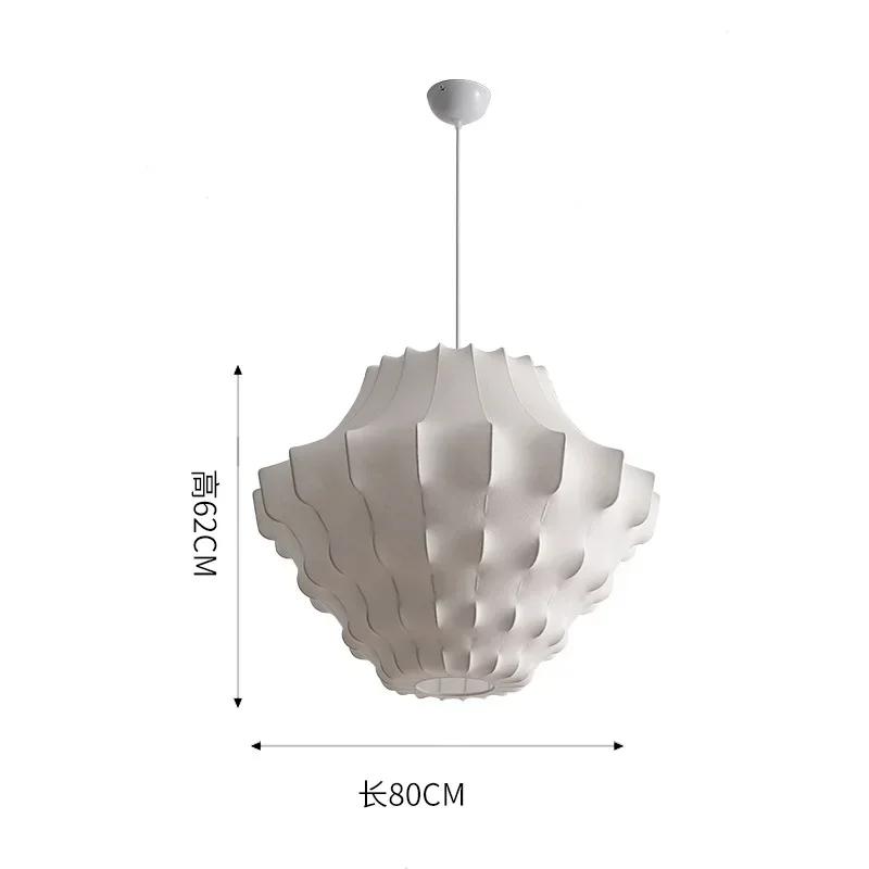 French Designer Silk Multiple Styles Pendant Lamp for Dining Room Kitchen Island Suspension Hanglamp LED Lighting House Fixture