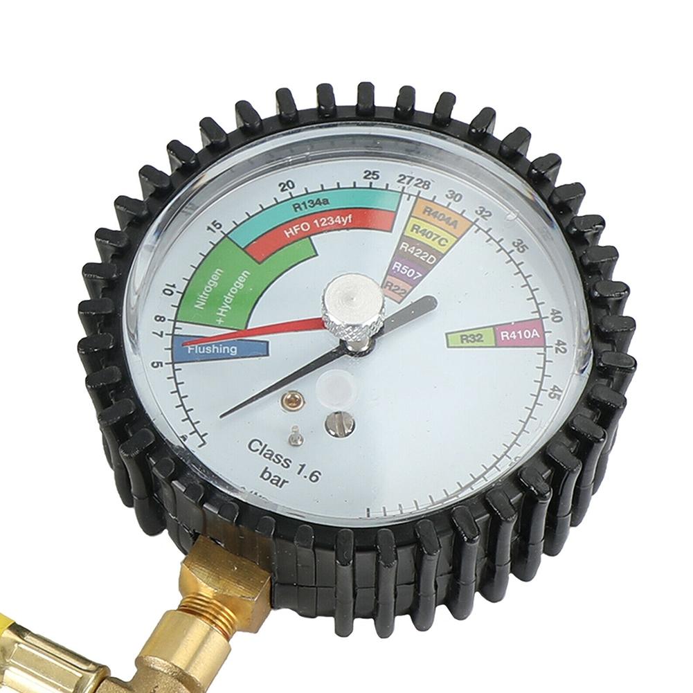 1Pc Pressure Gauge -1~60bar 1/4 SAE Inch Air Conditioning