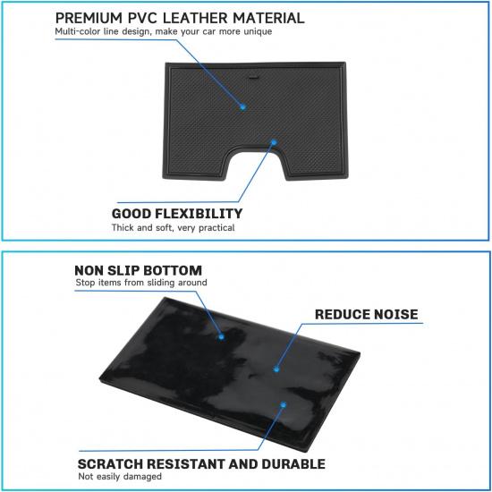 SXCY for 2023 2024 Nissan Ariya Cup Holder Inserts Liner 2023 2024 Ariya Door Slot Mats for 2024 Nissan Ariya Accessories Center Console Liners 2024