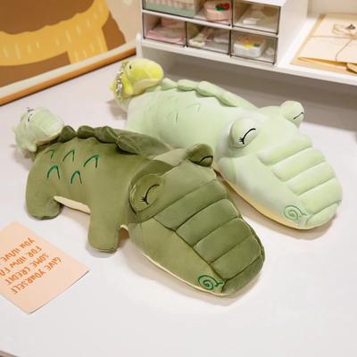 Brinquedo de pelúcia de crocodilo fofo e fofo, pingente, macio, criativo, animal da selva, travesseiro, boneca, desenho animado, jacaré, sofá, almofada, presente de aniversário