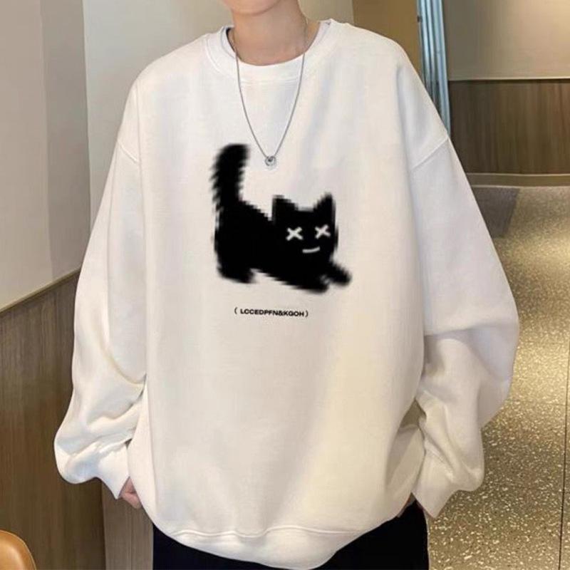 Men's 2025 Retro Casual Long Sleeve Sweatshirt - Trendy, Loose, and Versatile Round Neck Top