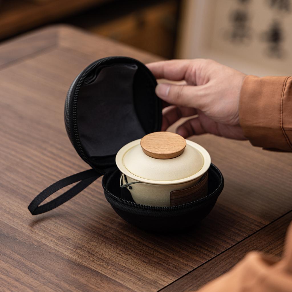 Premium Merchandise Souvenir Outdoor Portable Travel Tea Set Express Cup Business Gift