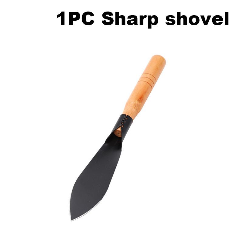 Multi-functional Garden Shovel for Planting Flowers Weeding Loosening Soil with Sturdy Iron Hoe for Wild Vegetables Harvest