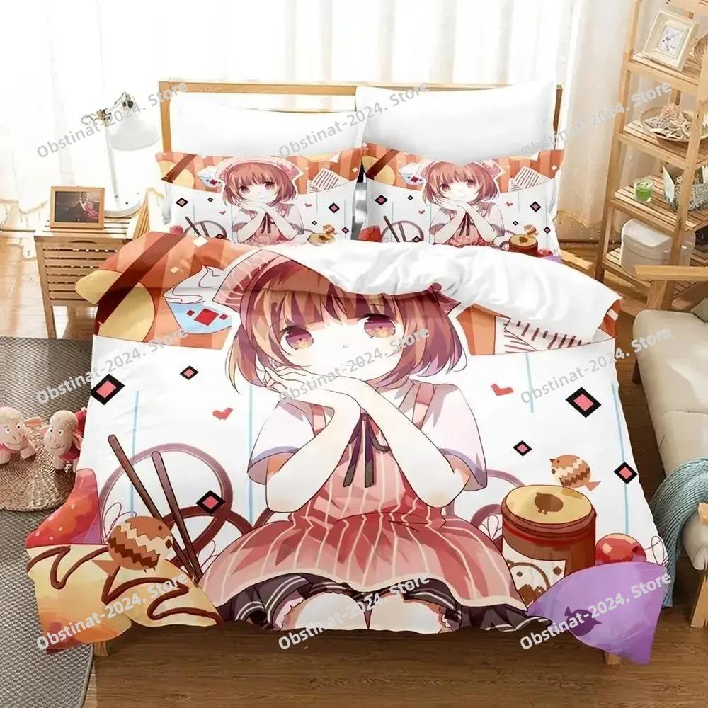 Game VOEZ Bettwäsche-Set, Einzelbett, Doppelbett, Queensize-Bett, Kingsize-Bett, Schlafzimmer für Erwachsene und Kinder, Bettbezug-Set, 3D-Druck, Anime-Bettlaken-Set