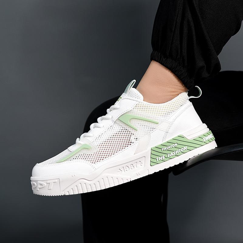 Fashion Vulcanized Sneakers Men Mesh Breathable Canvas Shoes For Men Summer Casual Shoes Sneakers Male British Style Sneakers