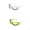 2 Pieces Cut Onion Goggles Tearless Anti Scratch Comfortable Kitchen Gadgets White Green