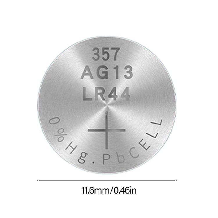 10Pcs LR44 SR927SW 1.55V AG13 A76 357 357A LR1154 SR1154 SR44 GP76 Button Coin Cell Watch Battery for Remote Control