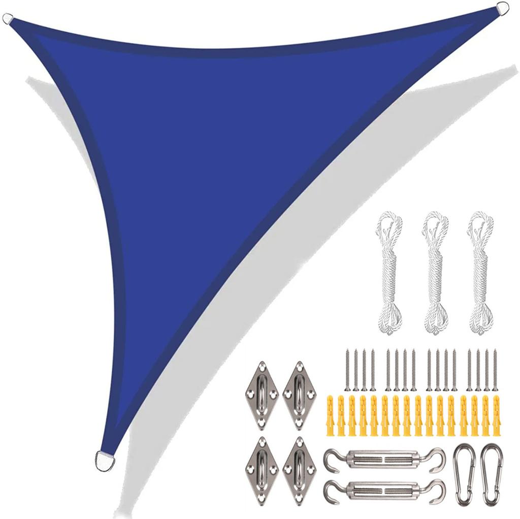 5x5x5/3x3x3M/2x2x2M Waterproof Triangle Sun Shade Sail Canopy For Outdoor Garden Patio Backyard Camping Tents Pool Shade Cloth
