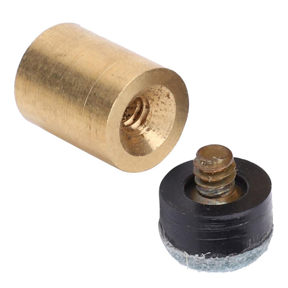 Screw on Tips Billiards Cue Tip Brass Ferrules Pool Stick Tip Pool Cue Tip  Cue Maintenance