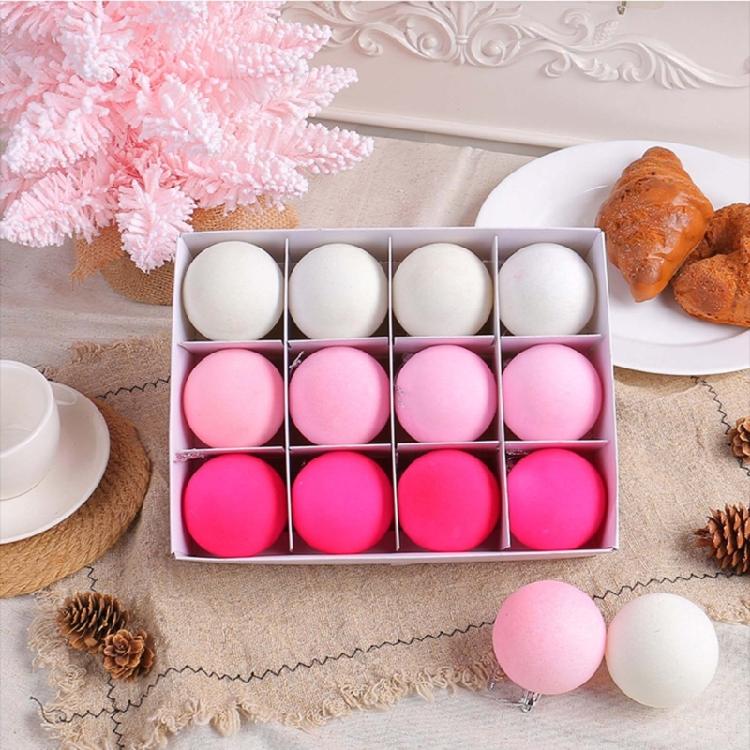 Set of 24 Christmas Tree Baubles Colorful Ornament for Indoor and Outdoor Use Festival Party Decoration Supplies