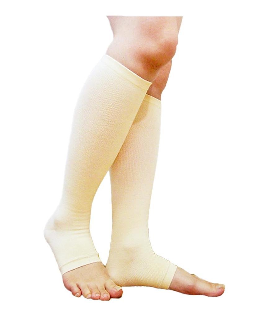 Compression x Moisturizing Calf Compression Support with Heel Care [Silk Comfort]