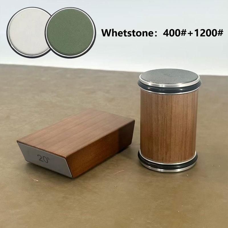 Rolling Knife Sharpener Magnetic Knife Holder Diamond Sharpening Stone Kit with 15 and 20 Degrees Angle Roller Kitchen Accessory