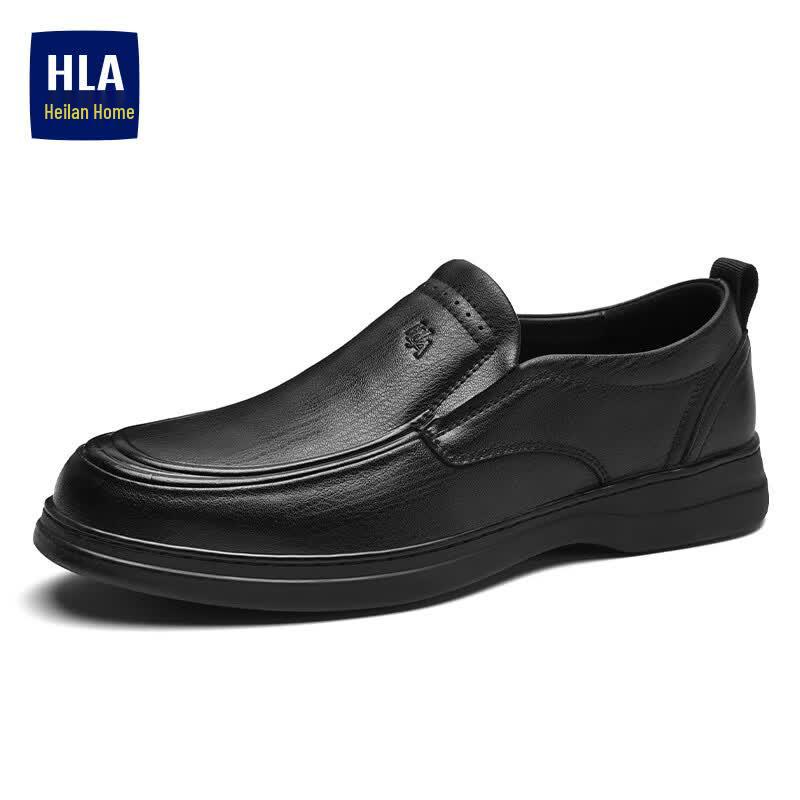 HLA Men's Slip-on Soft Sole Casual Leather Shoes