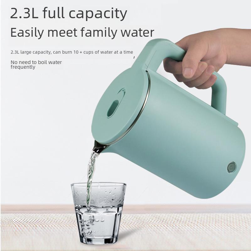 Wanlida Double-Layer Quick-Boil Stainless Steel Electric Kettle with Auto Power-Off