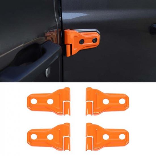 

Orange Exterior Door Hood Hinge Protect Cover Trim For Jeep Wrangler JL JT 2018+