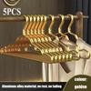 5pcs High-quality Aluminum Suit Hangers, Heavy-duty Metal Hangers, Suitable for Both Dry and Wet Use