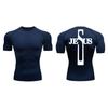 Cross Print Compression Shirt for Men Athletic Quick Dry Short Sleeve Tops Baselayer Christian Gym Workout Running T-shirts Tees