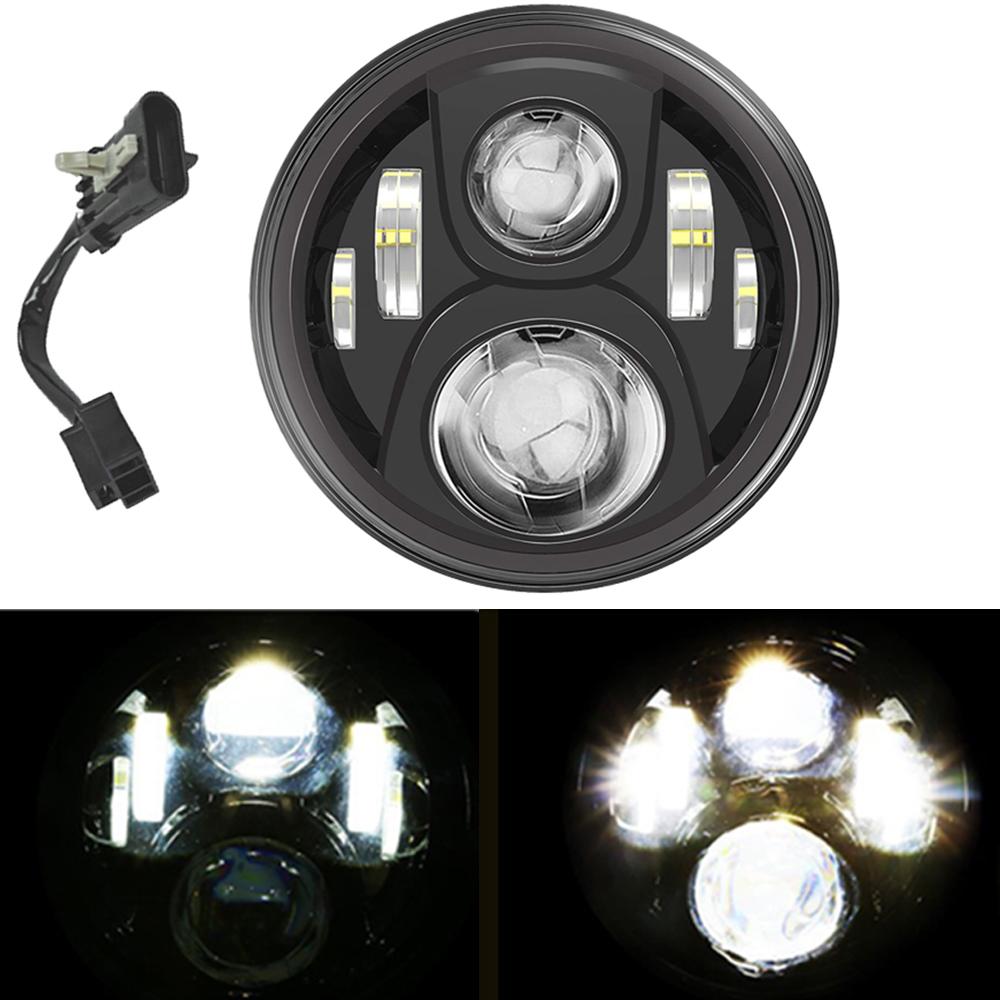 7 Inch LED Motorcycle Headlight for Harley Touring Ultra Classic Electra Street Glide Road King For Yamaha Motorbike Headlamp