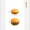5/7 Tier Stackable Hamburg Serving Plates Reusable Spit Bone Dishes for Home BBQ Kids Birthday Party Table Decor