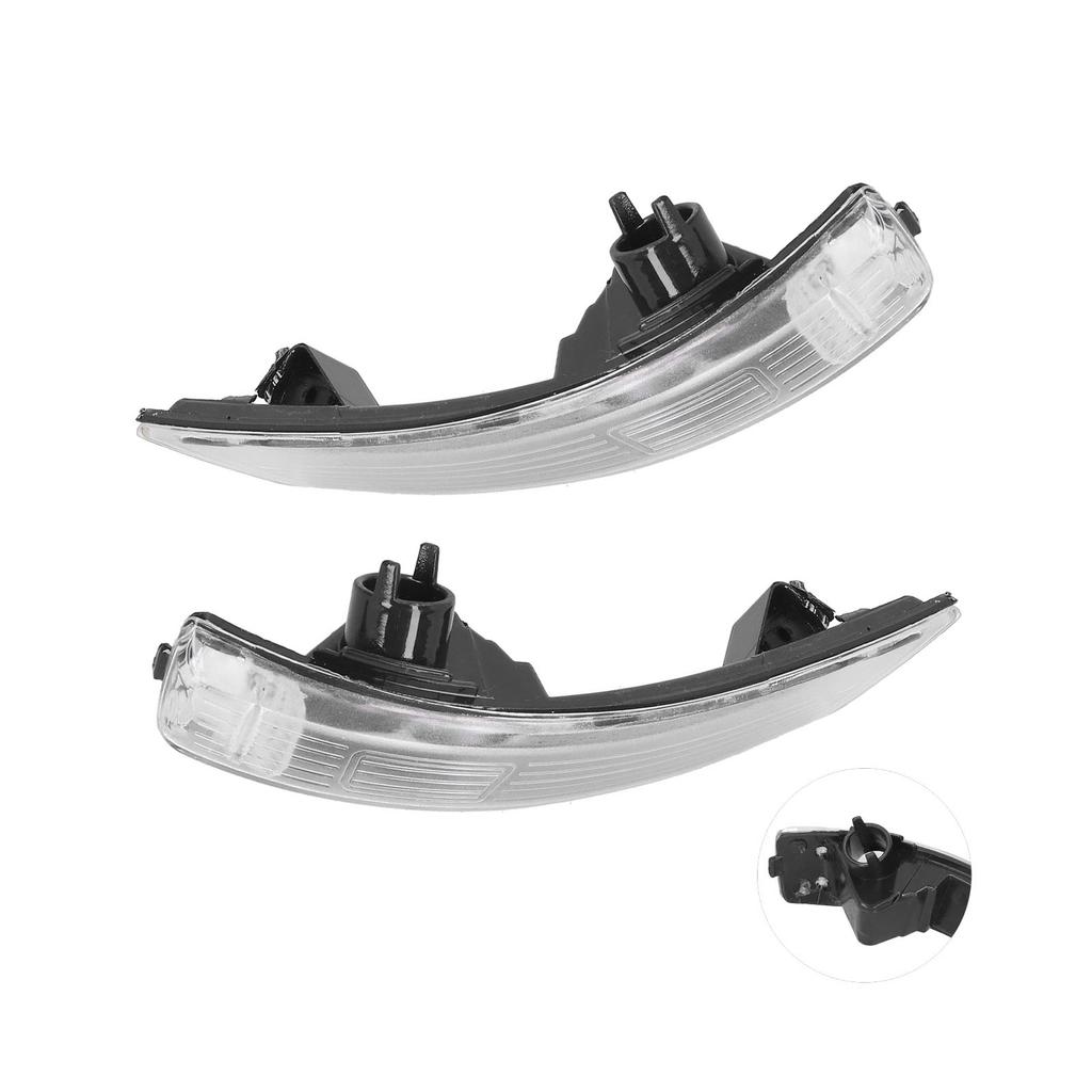 Pair of Rearview Wing Mirror Indicator Lens Turn Signal Light Cover 1538488 Fit for Ford Focus