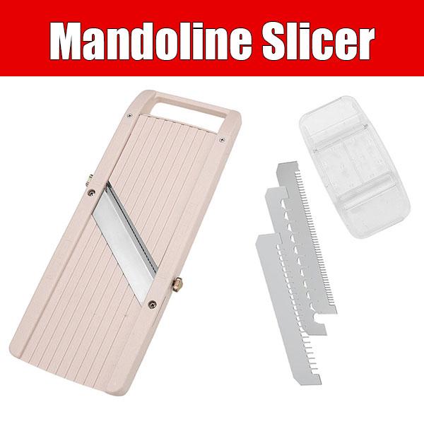 

Professional Wide Japanes Mandoline Slicer for Kitchen Vegetable Cutter Slicer with 3 Stainless Steel Blades Food Manual Slicer
