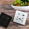 WiFi Universal Wall Socket Multifunction Power Plug Socket USB Charging AC100V-240 Intelligent Wall Outlet Switches