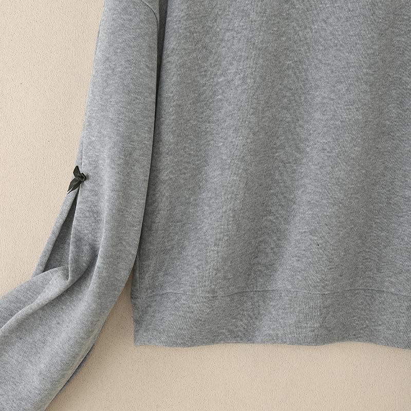 ZANZEA Women Casual Round Neck Long Sleeve Thin Pullover Sweatshirt