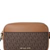 Michael Kors Jet Set Letter Print Camera Bag Women Crossbody Bag Brown 35R6GTVC5B-BROWN