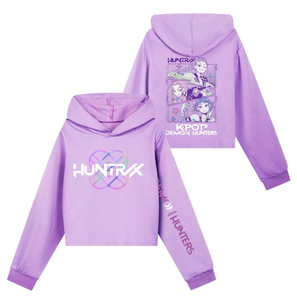 Kids' Long Sleeve Loose Pullover Letter Print Drawstring Hooded Sweatshirt