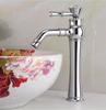 Chrome Basin Faucets Modern Gold Deck Mounted Bathroom Mixer Faucets Black Finish With Diamond High Bathroom Sink Faucet