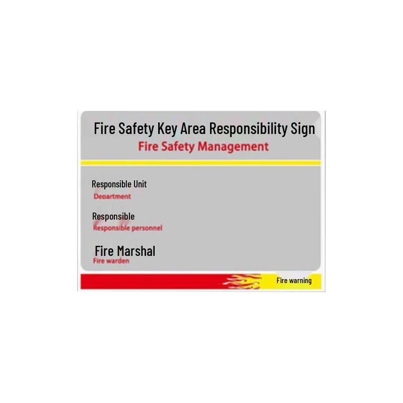 Kondipu Acrylic Fire Safety Management Sign
