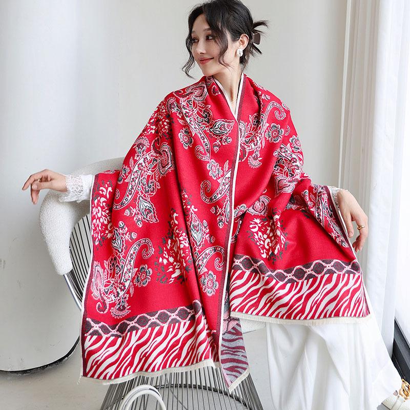 65 * 190 cm Toamnă Și Iarnă Nouă Culoare Solidă Versatil Simplu Imitație Casmir Eșarfă Duble Fețe Eșarfă Călduță Atmosferă Şal