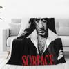 Scarface Tony Movie Blankets Soft Warm Flannel Throw Blanket Cover for Bed Living Room Picnic Travel Home Couch