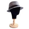 Wig Stand with Head Mannequin Head Stand with Wood Base for Multiple Wigs Hat Wig Head Stand Wig Display Stand Black