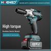 High Torque Brushless Lithium Battery Electric Wrench - Rechargeable Impact Blaster & Tire Repair Tool