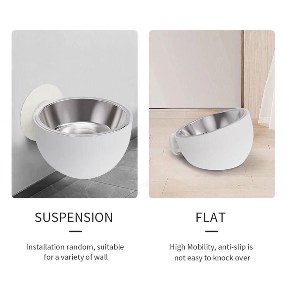 Adjustable Height Wall Mounted Dog Bowl Anti Spill Hanging Dog Water Dispenser Indoor