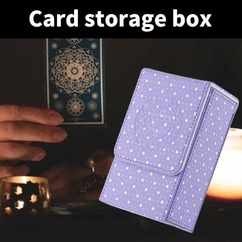 LXJLXD Tarot Card Case, Waterproof PU Construction Tarot Card Storage Box for Collectors Tarot Box Container