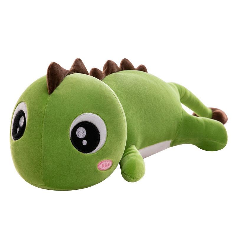 Cute Dinosaur Plush Toy Pillow For Kids Room Decoration Red And Green, 58cm And 75cm
