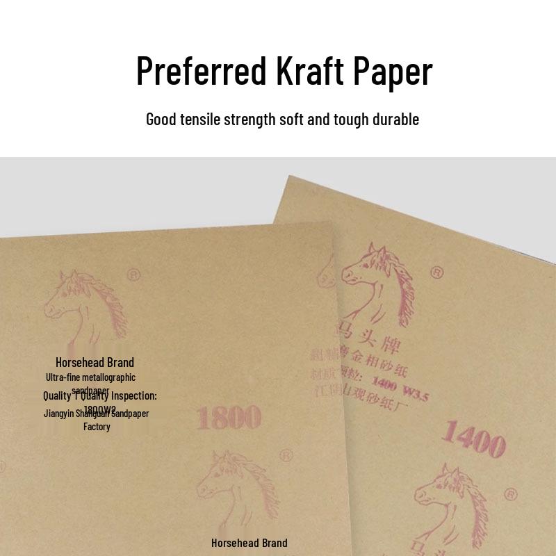 Horse Head Metallographic Sandpaper: Super Fine Polishing, 600-3000 Grits